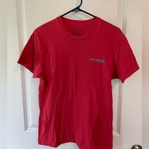 Red columbia PFG men’s tee